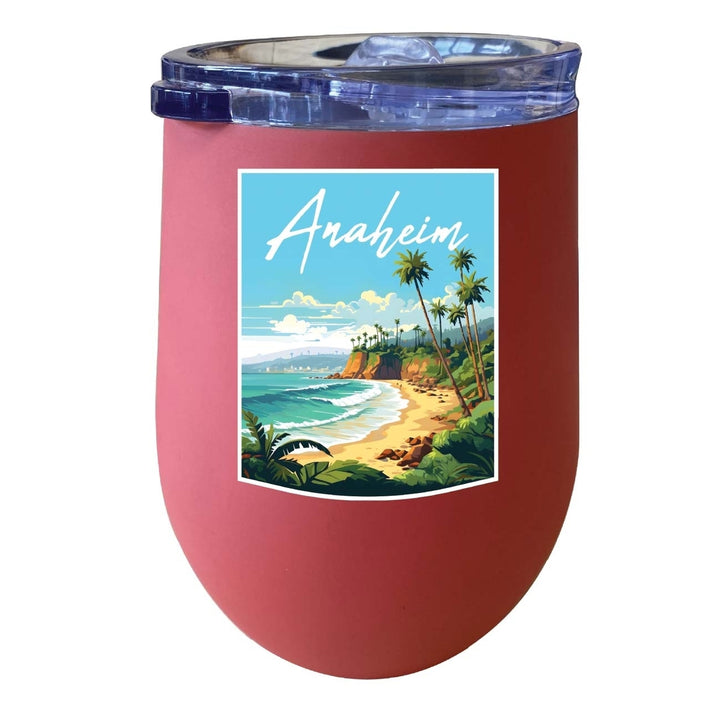 Anaheim California Design B Souvenir 12 oz Insulated Wine Stainless Steel Tumbler Image 6