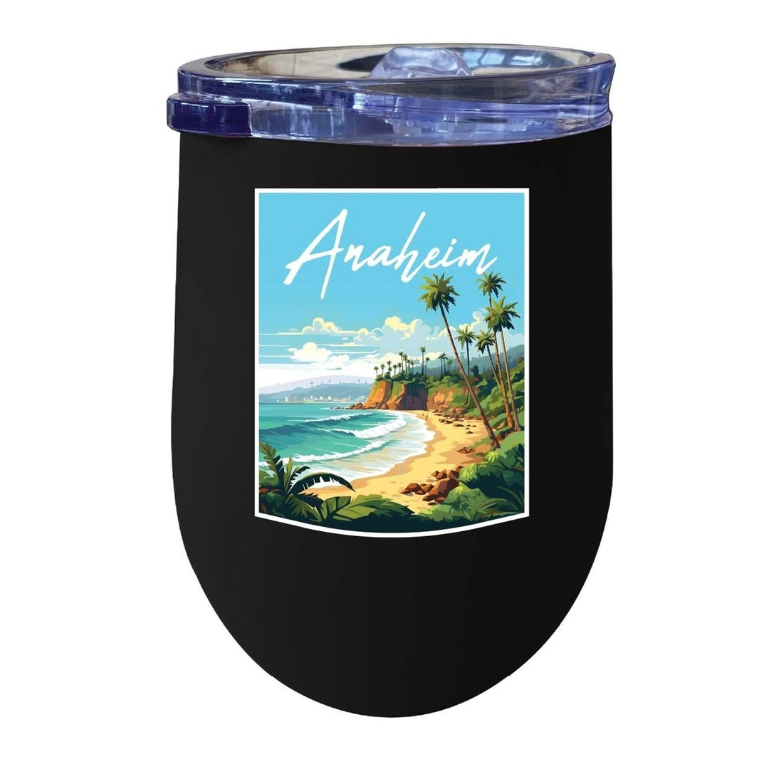 Anaheim California Design B Souvenir 12 oz Insulated Wine Stainless Steel Tumbler Image 7