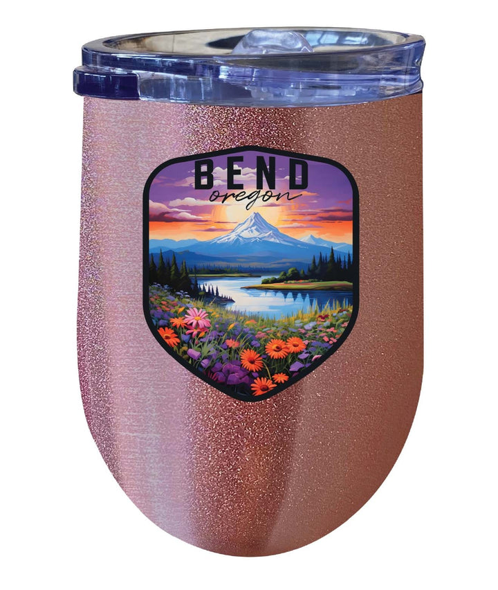 Bend Oregon Design A Souvenir 12 oz Insulated Wine Stainless Steel Tumbler Image 1