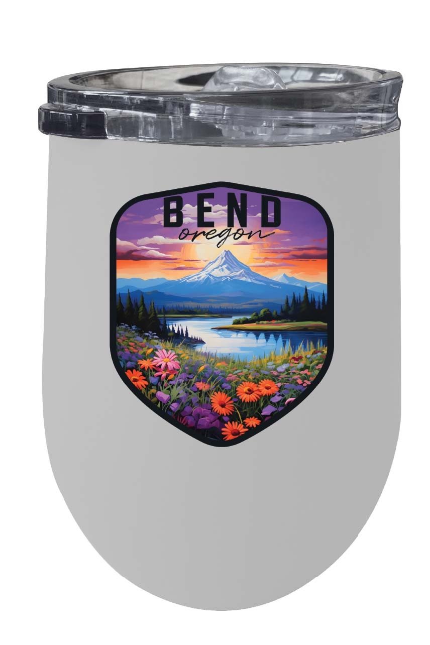 Bend Oregon Design A Souvenir 12 oz Insulated Wine Stainless Steel Tumbler Image 4