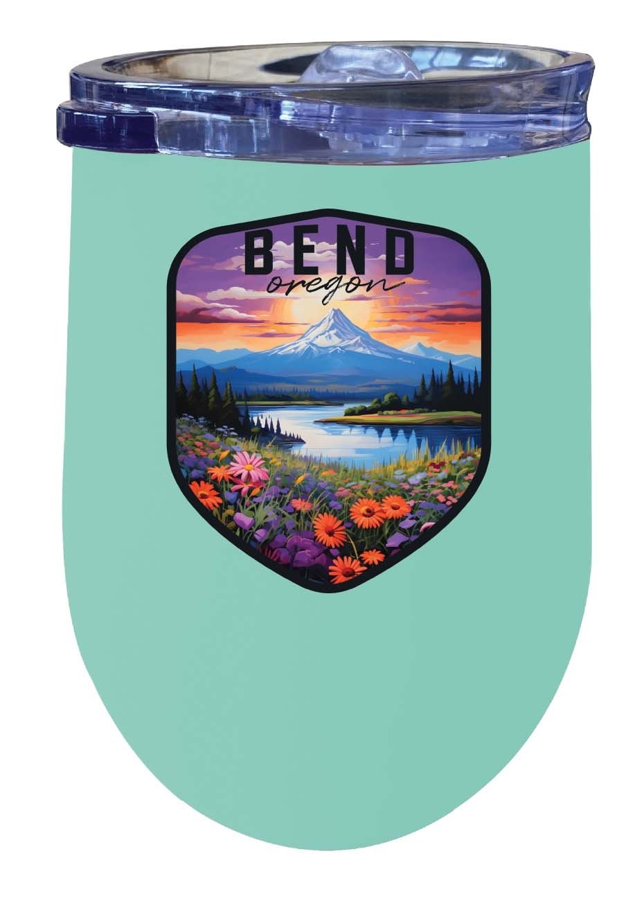 Bend Oregon Design A Souvenir 12 oz Insulated Wine Stainless Steel Tumbler Image 5