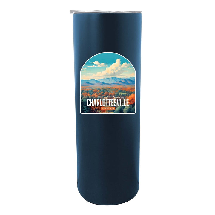 Charlottesville Virginia Design B Souvenir 20 oz Insulated Stainless Steel Skinny Tumbler Image 3