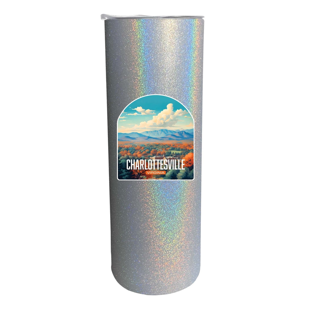 Charlottesville Virginia Design B Souvenir 20 oz Insulated Stainless Steel Skinny Tumbler Image 4