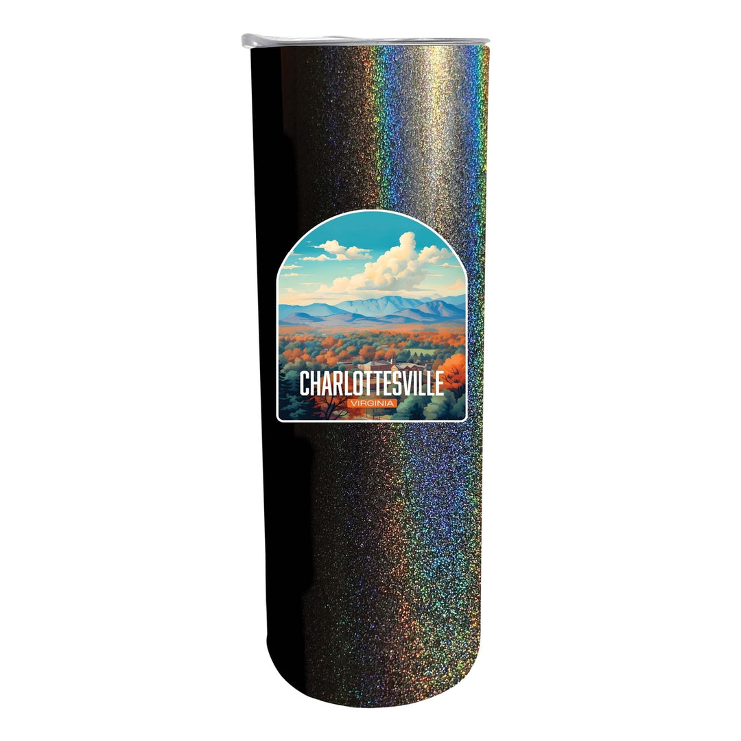 Charlottesville Virginia Design B Souvenir 20 oz Insulated Stainless Steel Skinny Tumbler Image 5