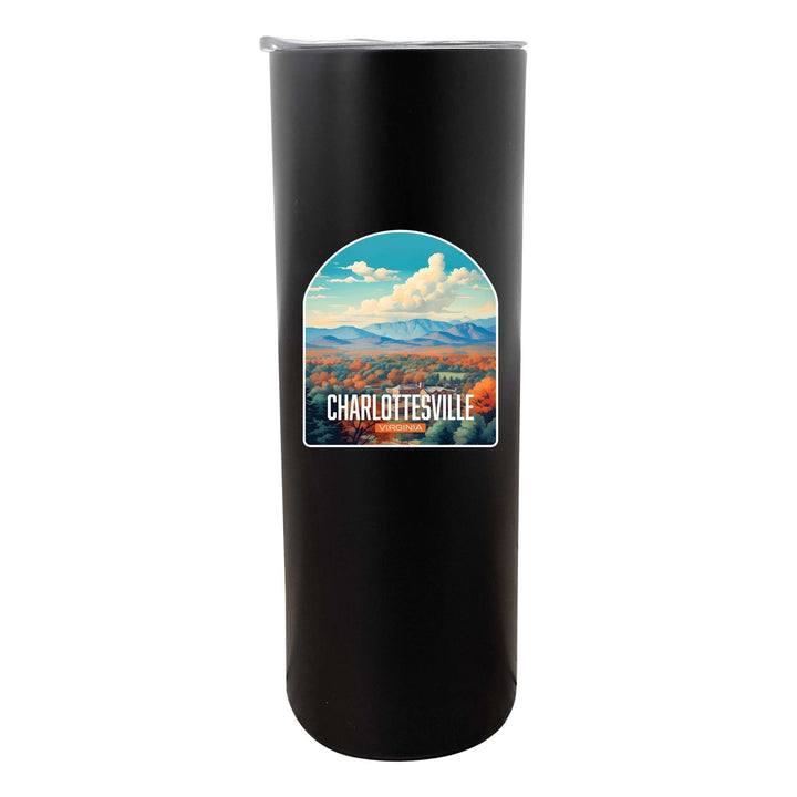 Charlottesville Virginia Design B Souvenir 20 oz Insulated Stainless Steel Skinny Tumbler Image 6