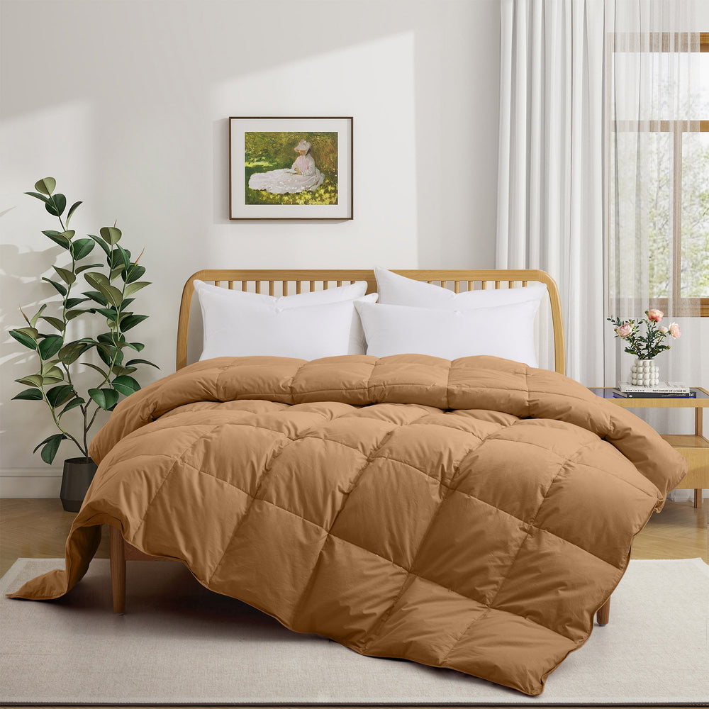 Lightweight Organic Cotton Down Comforter Duvet Insert Image 2