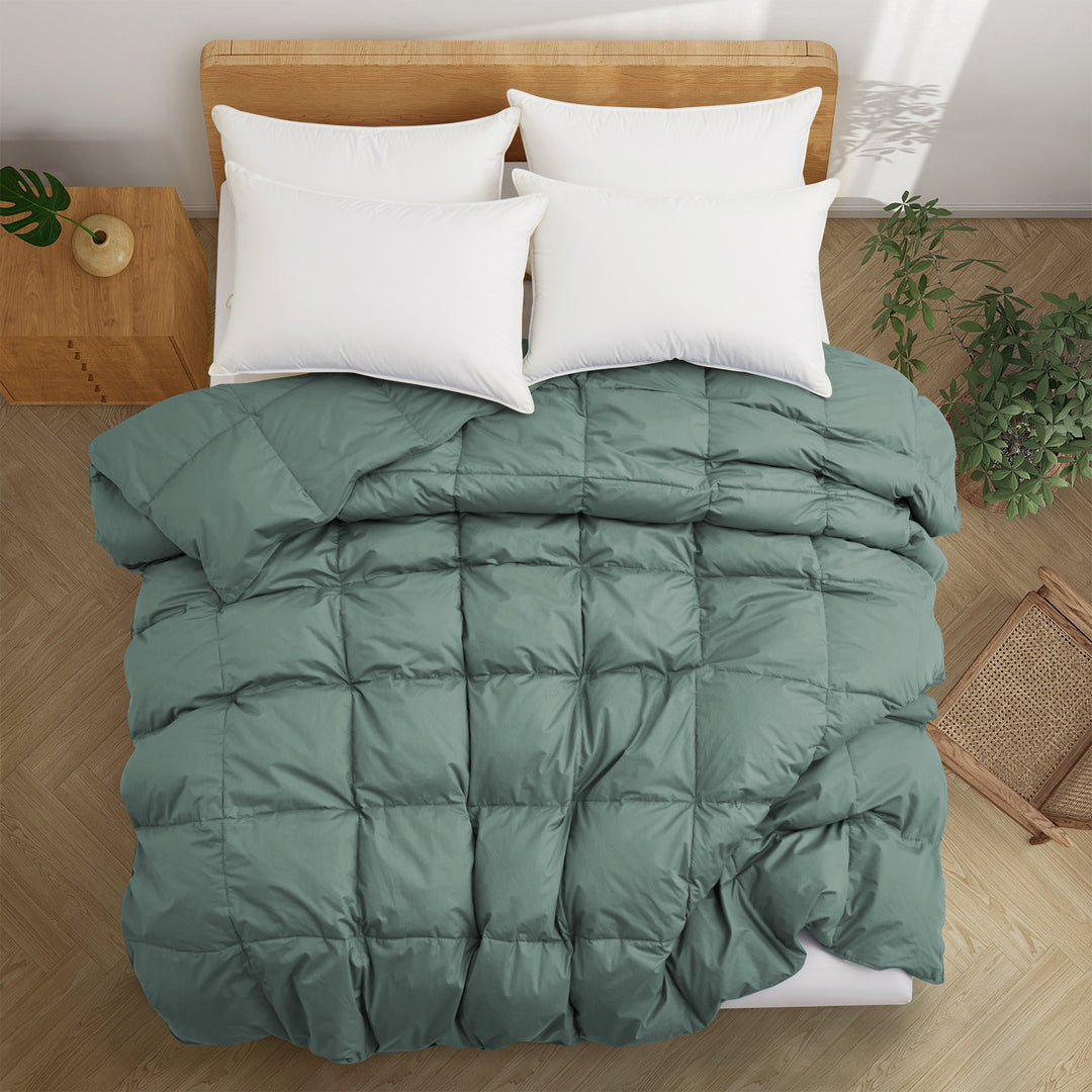 Organic Cotton Duvet Soft and Breathable Goose Down Comforter Image 2