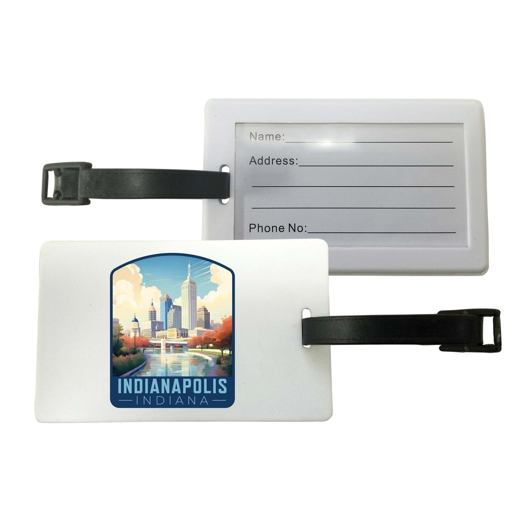 Indianapolis Indiana Design A Souvenir Luggage Tag Image 1