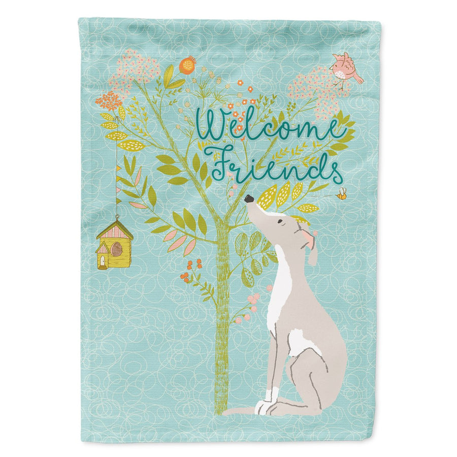 Carolines Treasures Welcome Friends Italian Greyhound Flag Garden Size , Small, multicolor Image 1