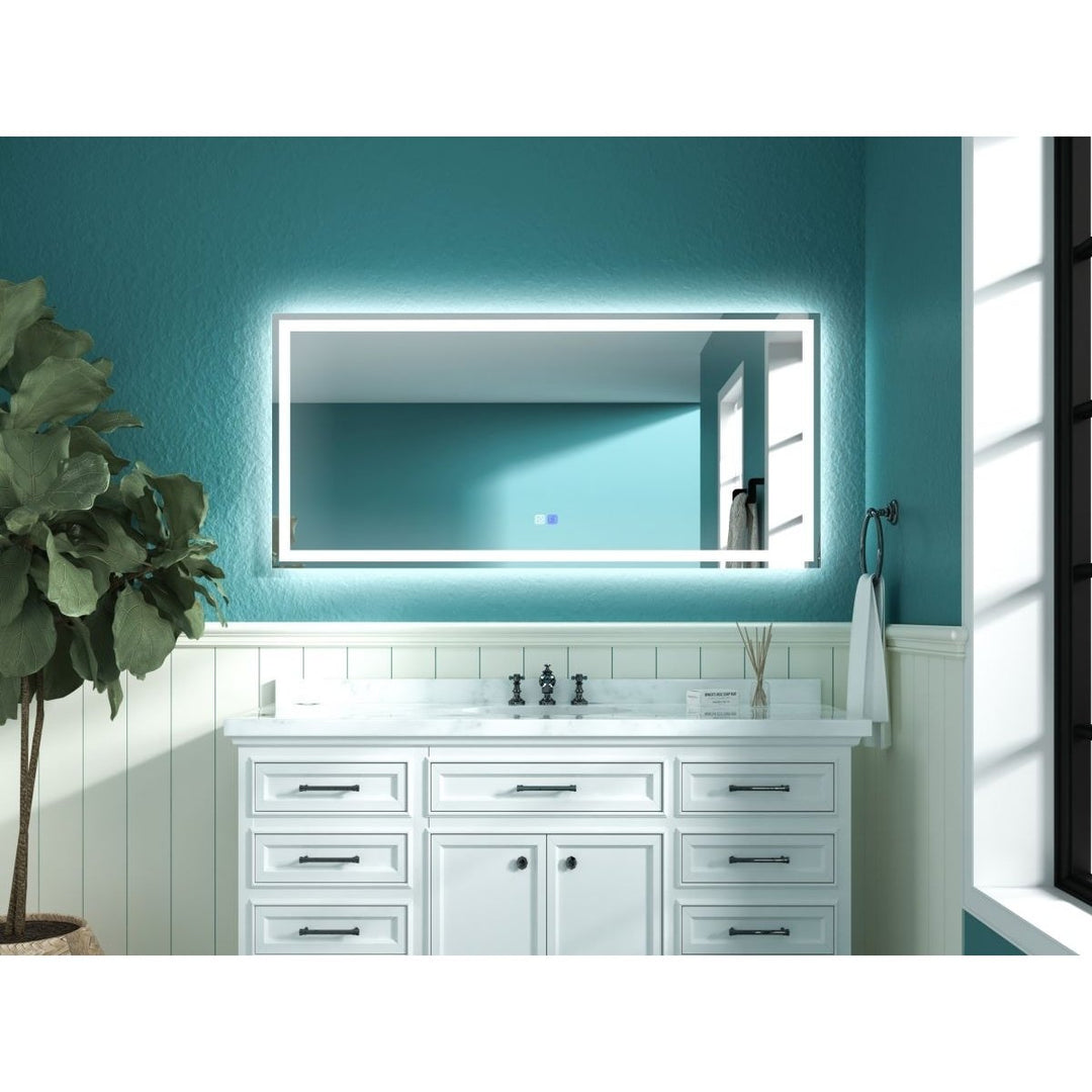 ES-DIY 60X28 LED Bathroom Mirror with Lights,Anti-Fog,Dimmable,Lighted Bathroom Vanity Mirror for Wall Image 12