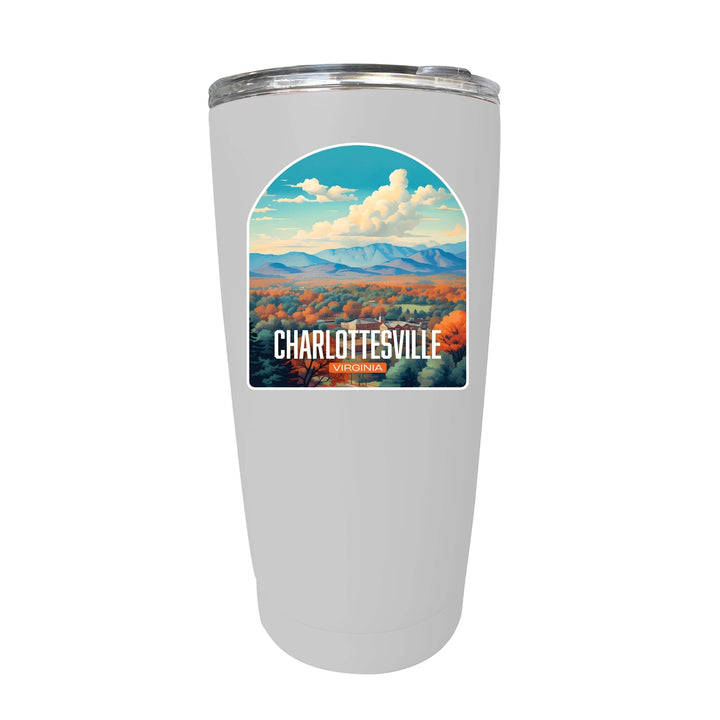 Charlottesville Virginia Design B Souvenir 16 oz Stainless Steel Insulated Tumbler Image 1