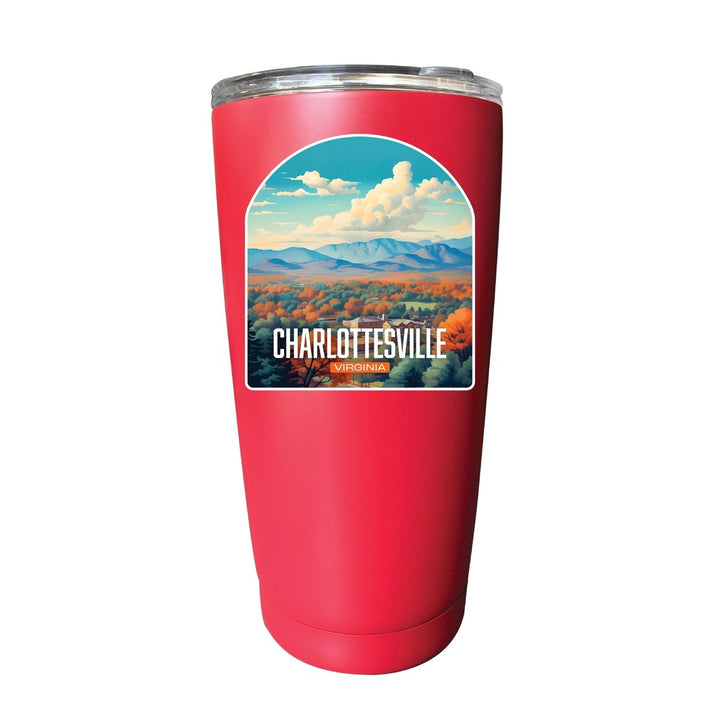 Charlottesville Virginia Design B Souvenir 16 oz Stainless Steel Insulated Tumbler Image 1