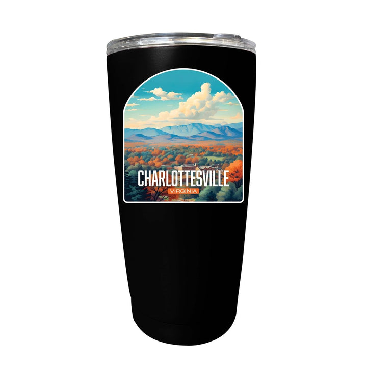 Charlottesville Virginia Design B Souvenir 16 oz Stainless Steel Insulated Tumbler Image 10