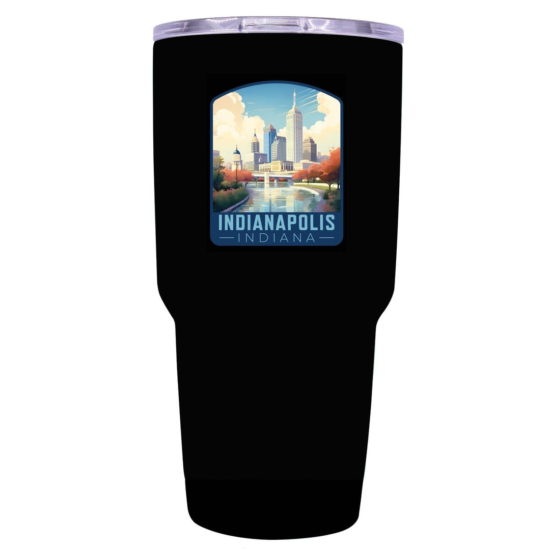 Indianapolis Indiana Design A Souvenir 24 oz Insulated Stainless Steel Tumbler Image 2