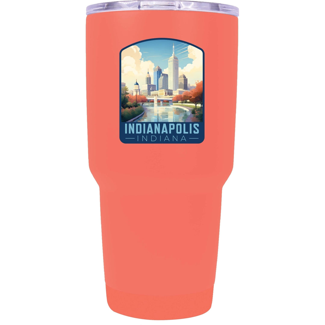 Indianapolis Indiana Design A Souvenir 24 oz Insulated Stainless Steel Tumbler Image 3