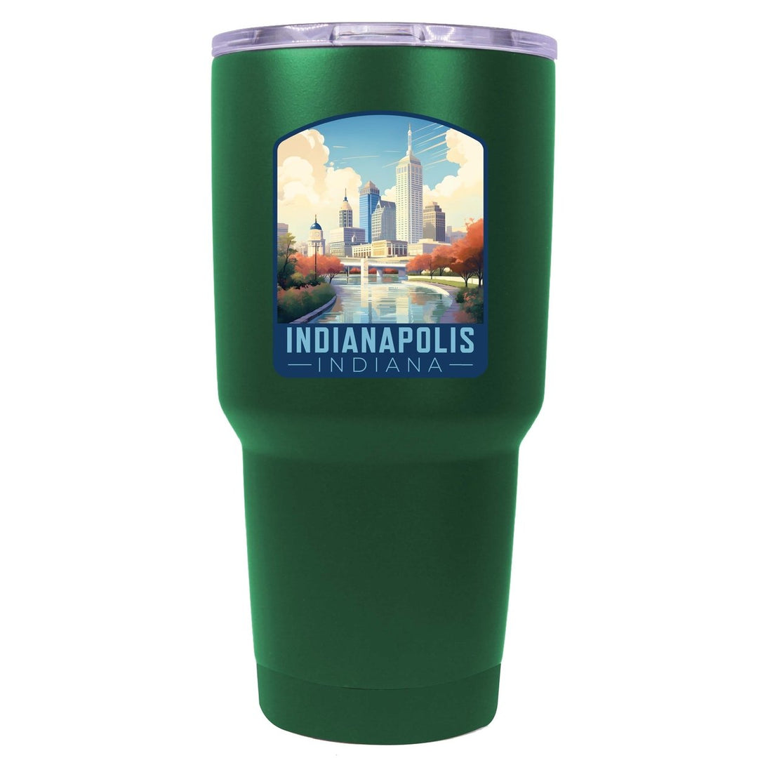 Indianapolis Indiana Design A Souvenir 24 oz Insulated Stainless Steel Tumbler Image 1