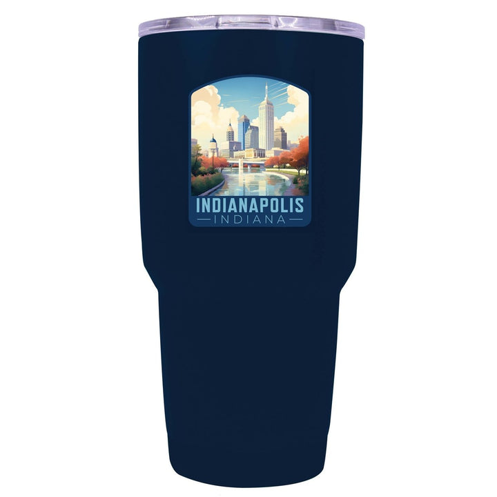 Indianapolis Indiana Design A Souvenir 24 oz Insulated Stainless Steel Tumbler Image 5