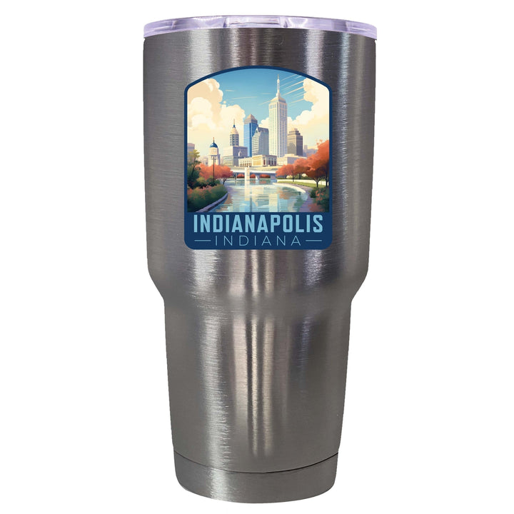 Indianapolis Indiana Design A Souvenir 24 oz Insulated Stainless Steel Tumbler Image 9