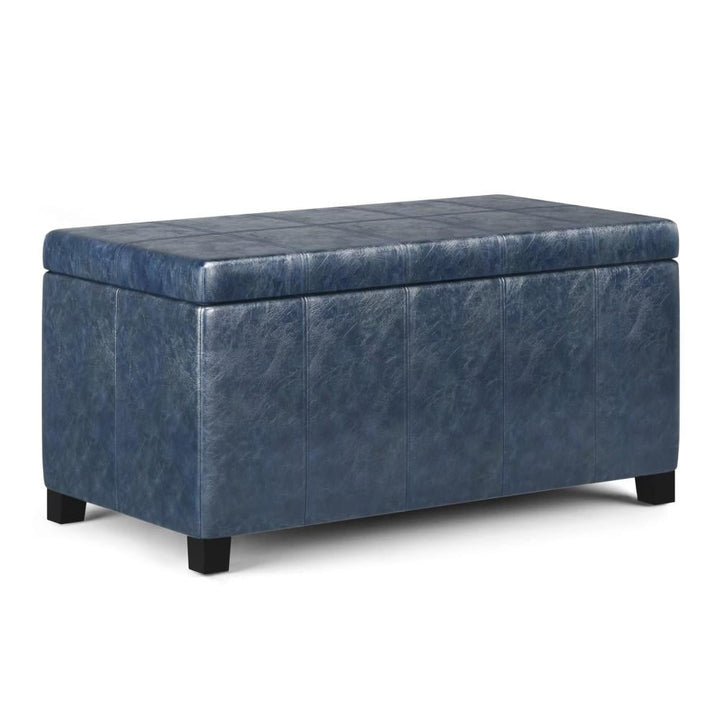 Dover Storage Ottoman in Vegan Leather Image 7