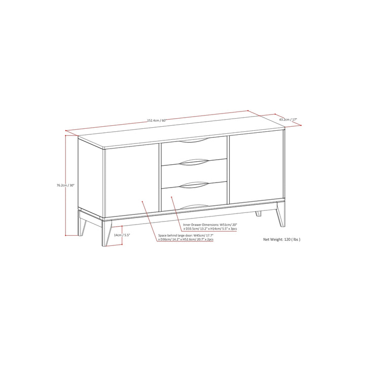 Harper Sideboard Buffet Image 11