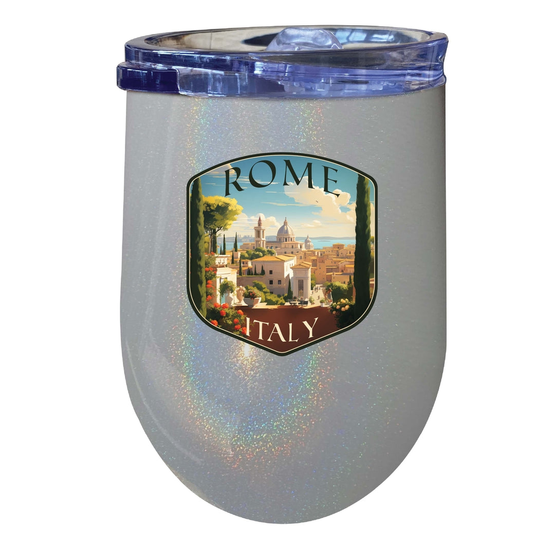 Rome Italy Design C Souvenir 12 oz Insulated Wine Stainless Steel Tumbler Image 6