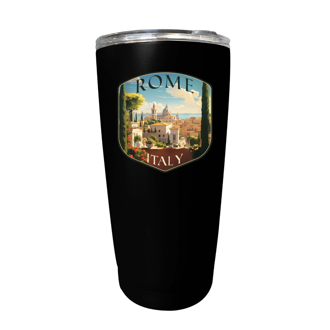 Rome Italy Design C Souvenir 16 oz Stainless Steel Insulated Tumbler Image 2