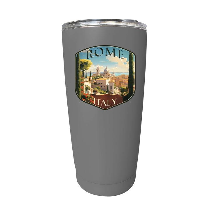 Rome Italy Design C Souvenir 16 oz Stainless Steel Insulated Tumbler Image 3