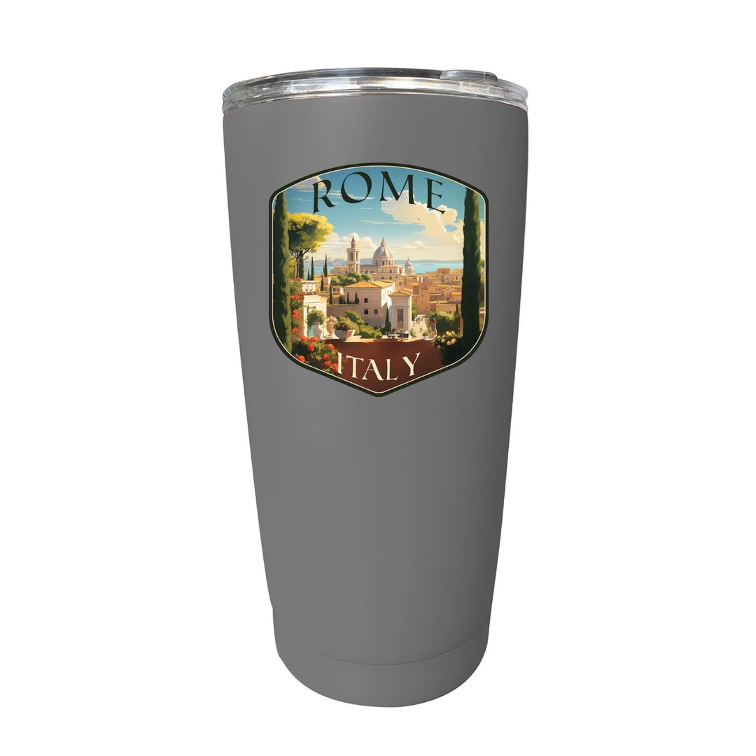 Rome Italy Design C Souvenir 16 oz Stainless Steel Insulated Tumbler Image 1