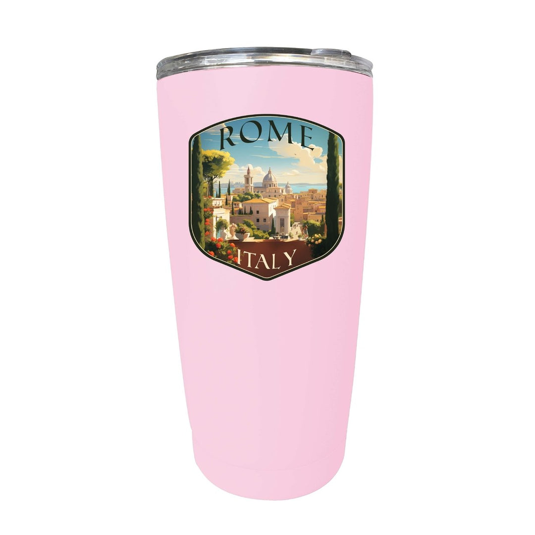 Rome Italy Design C Souvenir 16 oz Stainless Steel Insulated Tumbler Image 5