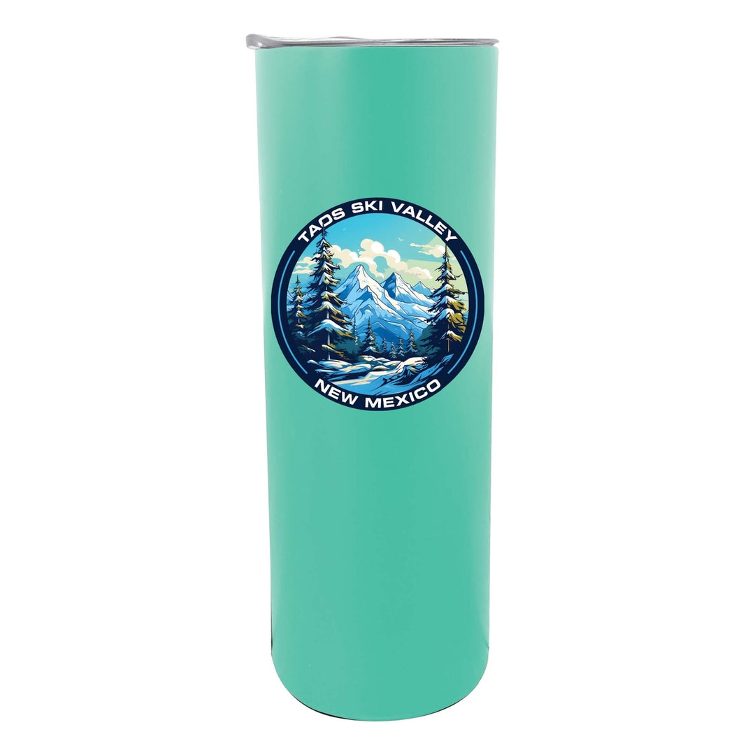 Taos Ski Valley Design A Souvenir 20 oz Insulated Stainless Steel Skinny Tumbler Image 5