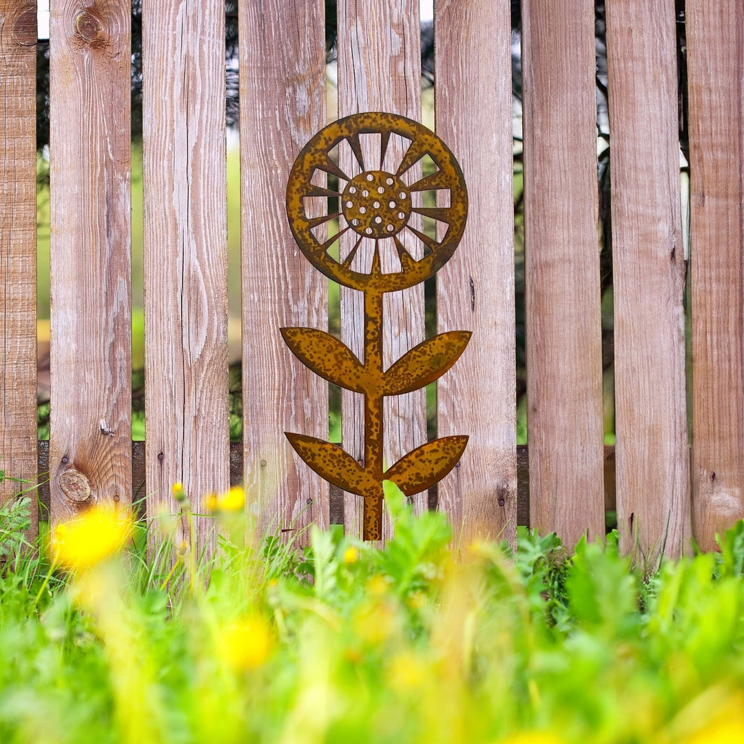 Prairie Dance Contemporary Sunflower Garden Stake Image 6