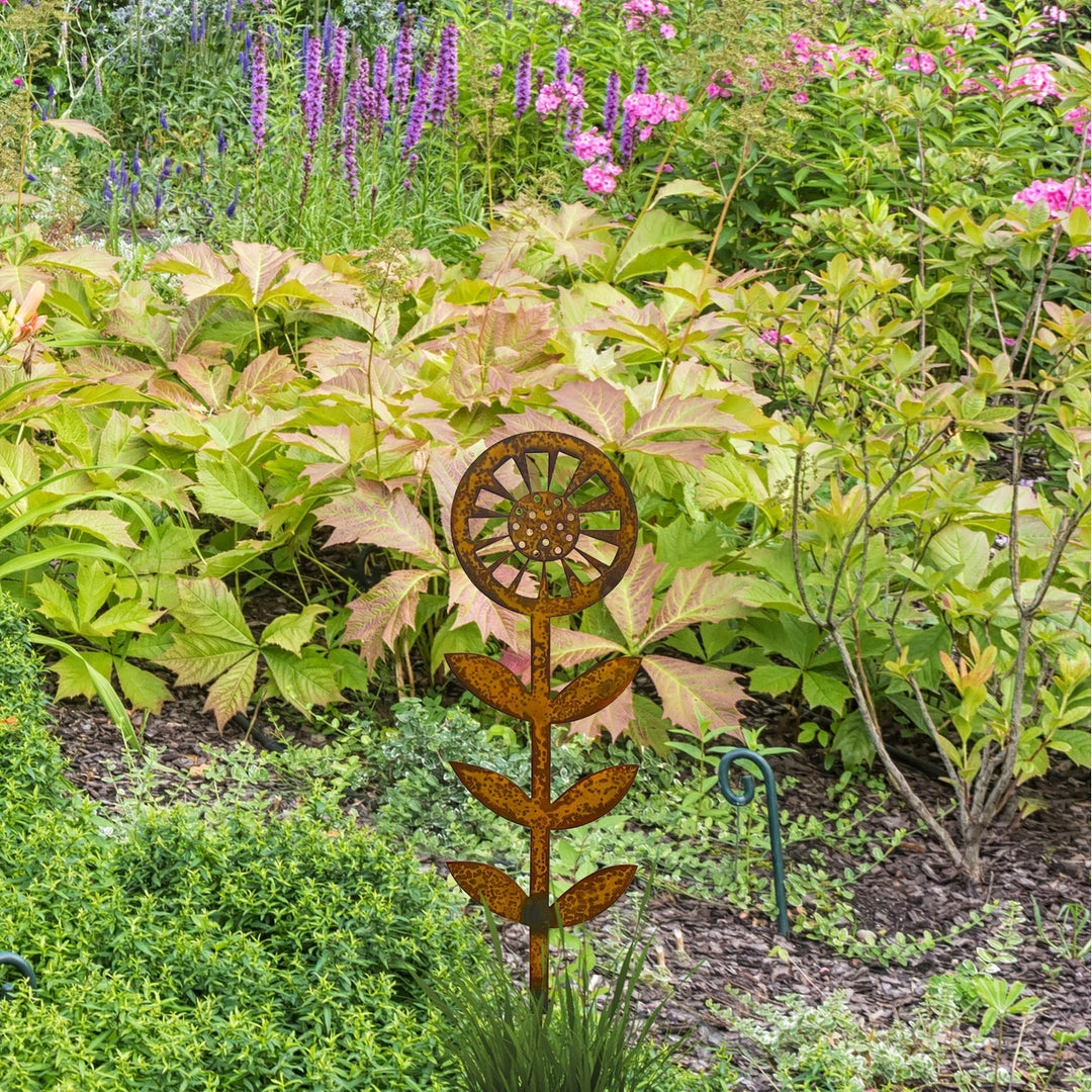 Prairie Dance Contemporary Sunflower Garden Stake Image 9