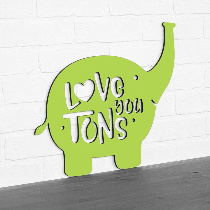 Spunky Fluff Love You Tons Decorative Wall Art Sign 15 Colors Image 6