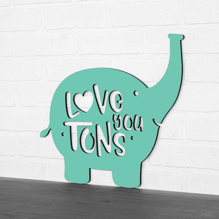 Spunky Fluff Love You Tons Decorative Wall Art Sign 15 Colors Image 10