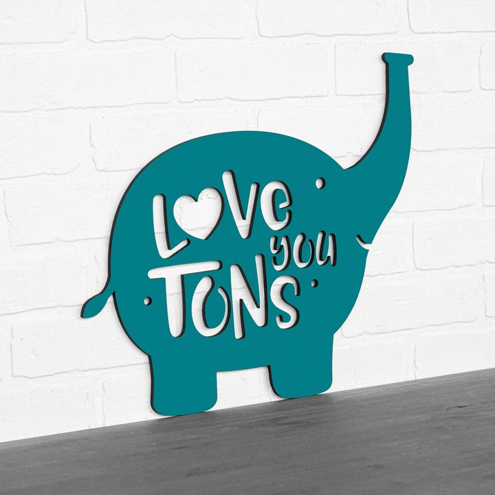 Spunky Fluff Love You Tons Decorative Wall Art Sign 15 Colors Image 11