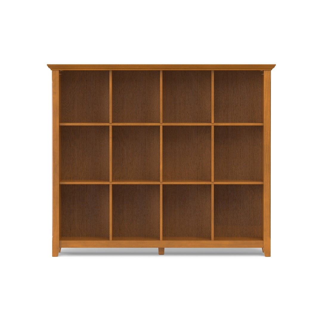 Acadian Bookcase 12 Cube Storage Unit Modern Shelving Organizer Espresso Finish Image 6