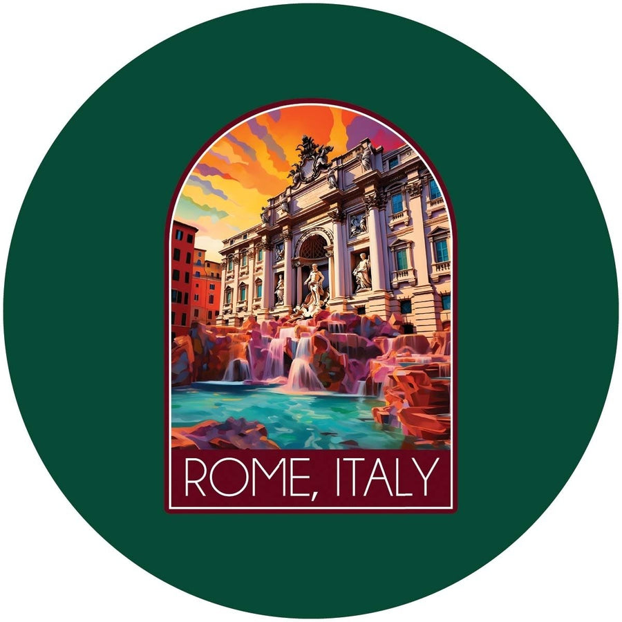 Rome Italy Design B Souvenir Coaster Paper 4 Pack Image 1