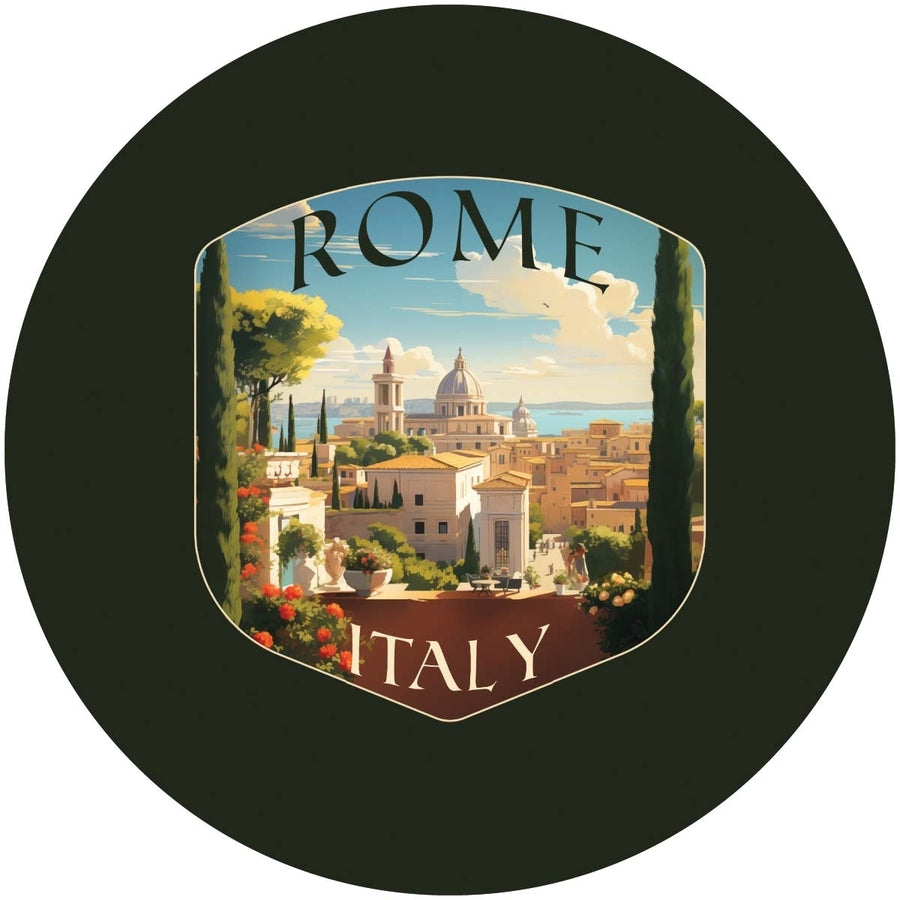 Rome Italy Design C Souvenir Coaster Paper 4 Pack Image 1