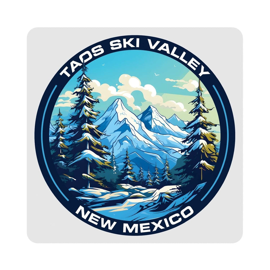 Taos Ski Valley Design A Souvenir 4x4-Inch Coaster Acrylic 4 Pack Image 1