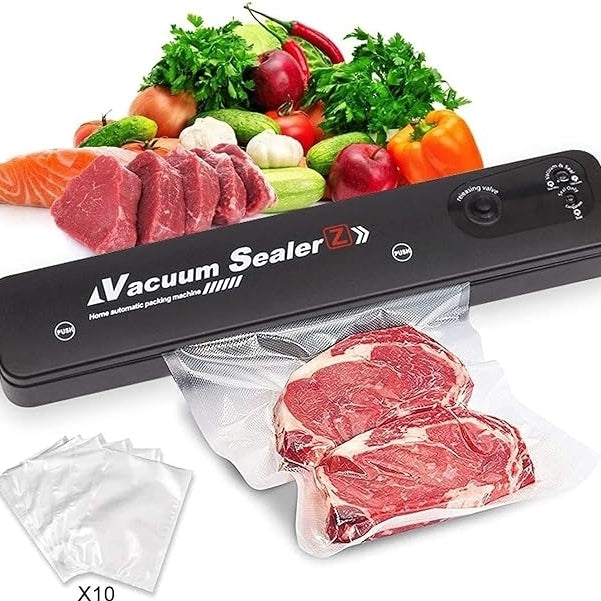 Automatic Vacuum Sealer Machine Compact Vacuum Sealing System with 10PCS Bags Image 1