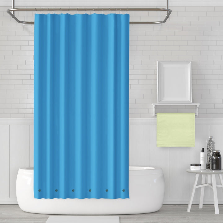 Magnetic Vinyl Shower Curtain Liner 70x72 Inch Water Resistant Mildew Resistant Image 7