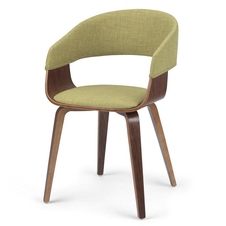 Lowell Dining Chair Bentwood Upholstered Curved Back Natural Finish 21.65" d Image 2