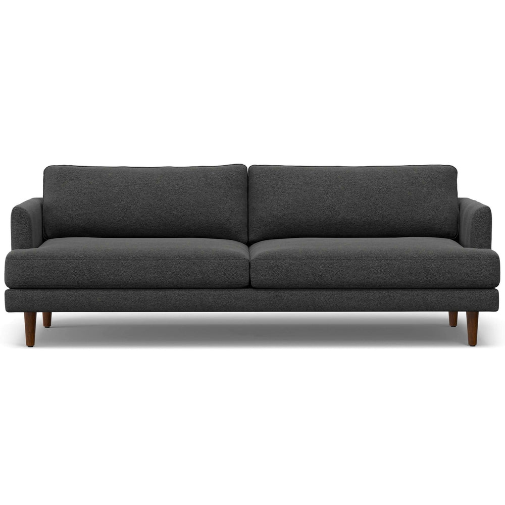 Livingston 90-inch Sofa Woven-Blend Fabric Mid-Century Modern Couch Image 2