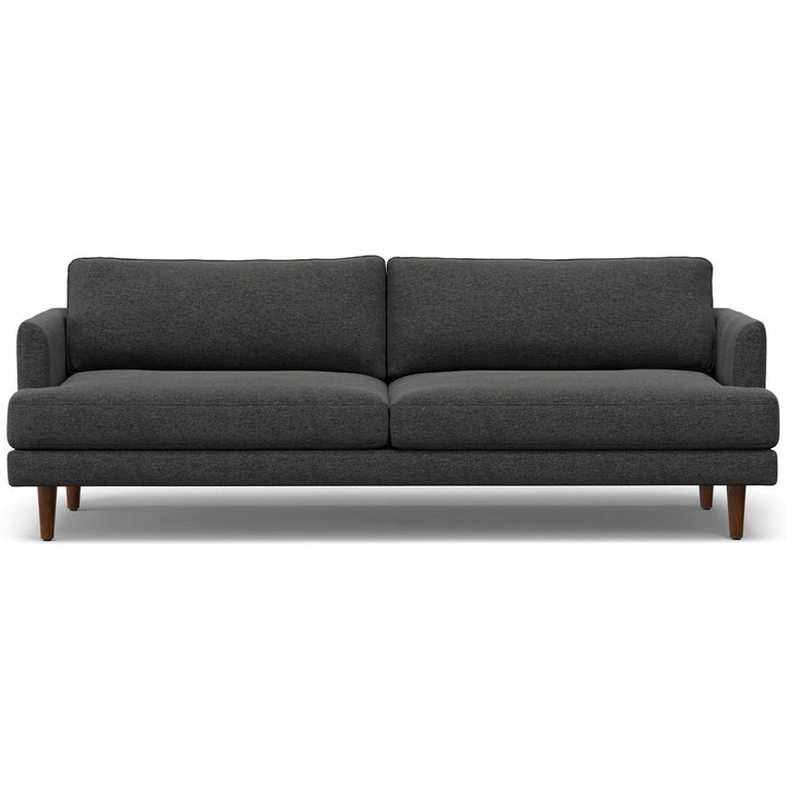 Livingston 90-inch Sofa Woven-Blend Fabric Mid-Century Modern Couch Image 1