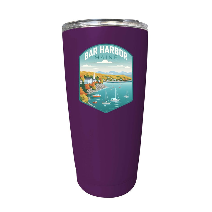 Bar Harbor Maine Design A Souvenir 16 oz Stainless Steel Insulated Tumbler Image 2