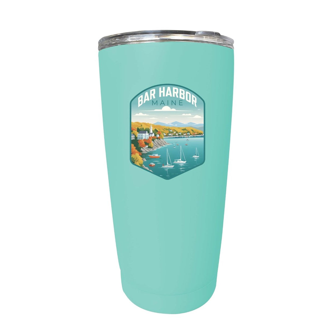 Bar Harbor Maine Design A Souvenir 16 oz Stainless Steel Insulated Tumbler Image 3