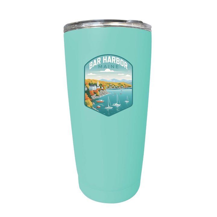 Bar Harbor Maine Design A Souvenir 16 oz Stainless Steel Insulated Tumbler Image 1