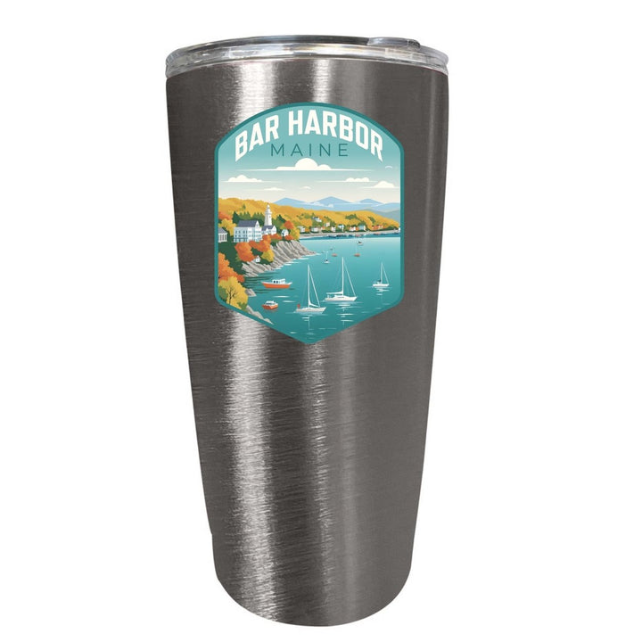 Bar Harbor Maine Design A Souvenir 16 oz Stainless Steel Insulated Tumbler Image 4