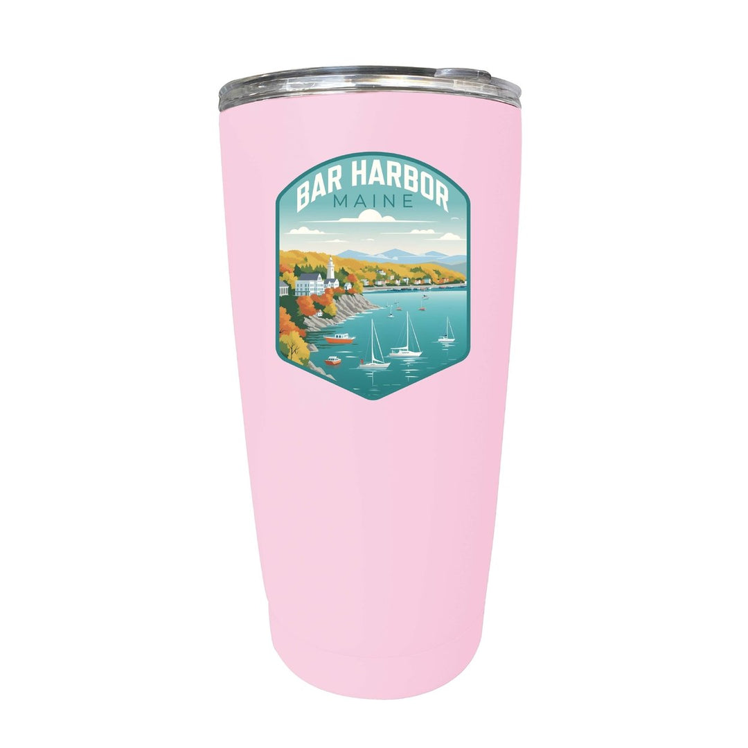 Bar Harbor Maine Design A Souvenir 16 oz Stainless Steel Insulated Tumbler Image 8