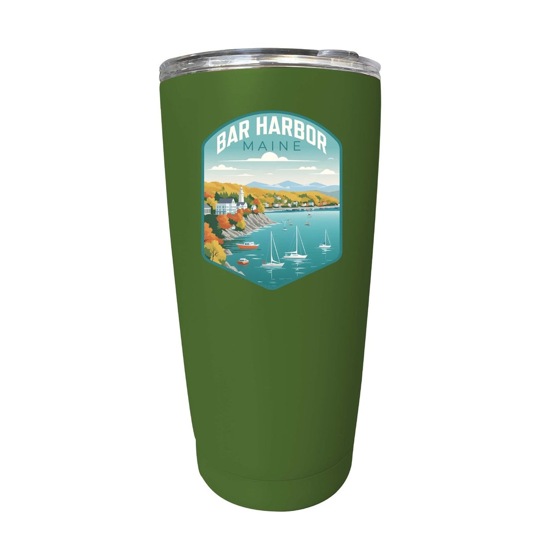 Bar Harbor Maine Design A Souvenir 16 oz Stainless Steel Insulated Tumbler Image 9